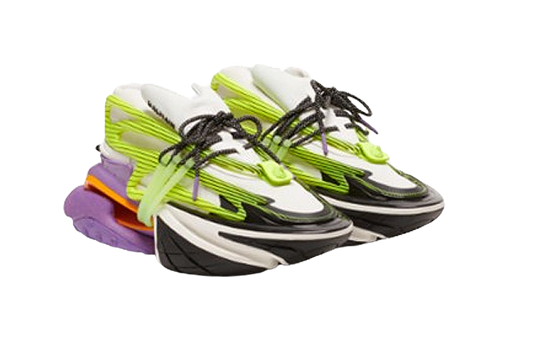 Balmain Low Top Sneakers 'Green Leather' 圖 3