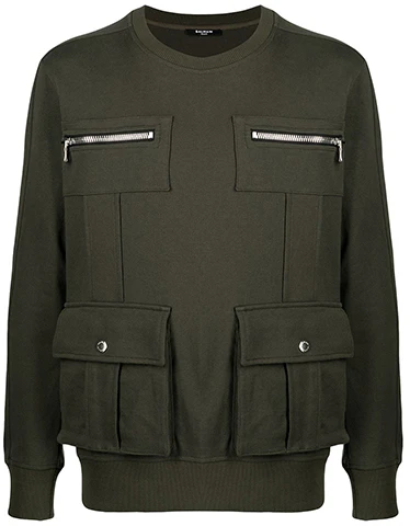 balmain-military-green-crewneck-multi-pocket-long-sleeve-sweatshirt-vh-1-jq-006-j194-7-ua