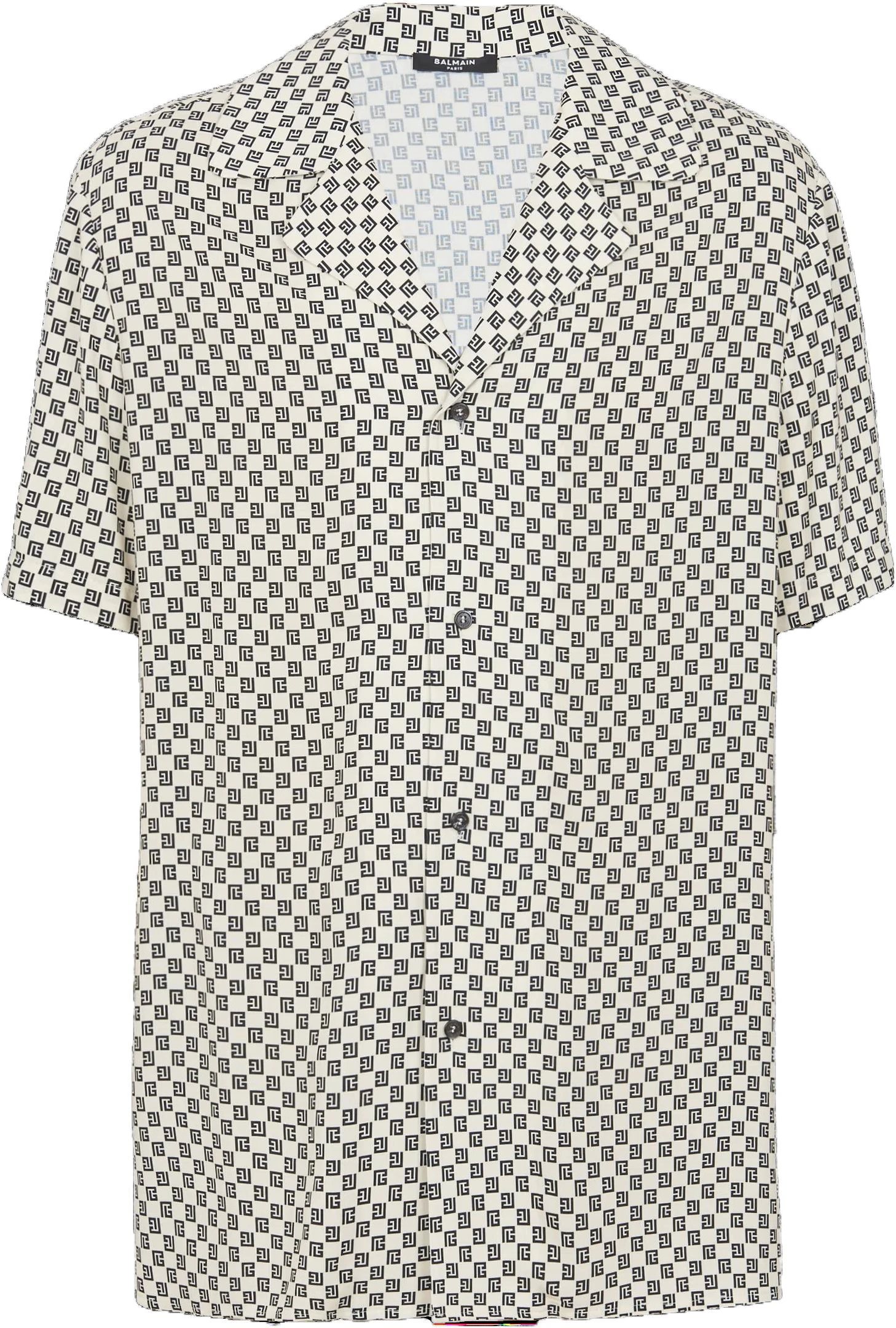 balmain-mini-monogram-button-up-short-sleeve-shirt-white-ch-1-hr-095-ve-29-gfe