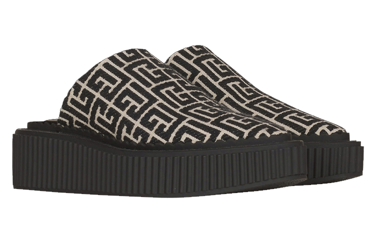 Balmain Mule 'Letter Print Black' 圖 2