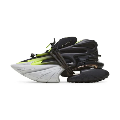 Balmain Nylon Logo Lace-Up Low-Top Sneaker 'Black'