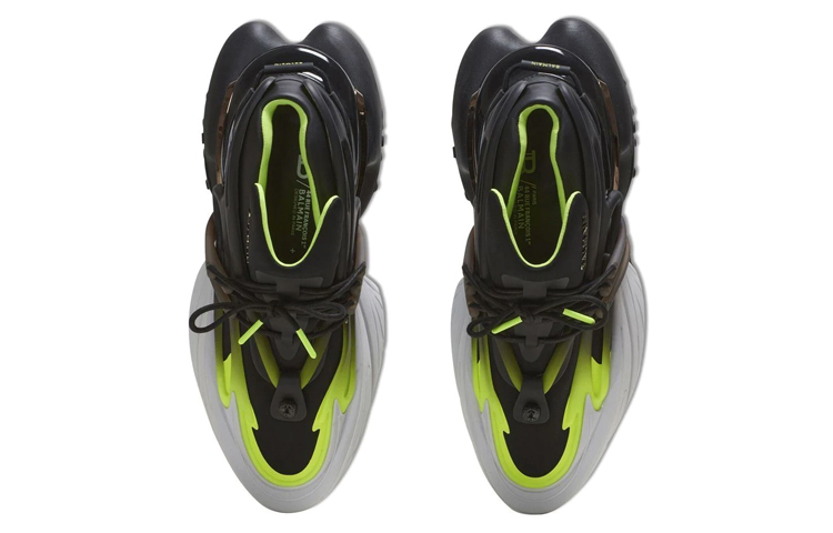 Lookbook Zapatillas Bajas Balmain Nylon con Logo y Cordones 'Negras' AM0VJ309KNEF