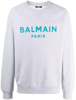 Balmain Pullover Sweatshirt with Solid Color Letter Logo Design WH1JQ005B125-YBM Balmain Pullover Sweatshirt with Solid Color Letter Logo Design WH1JQ005B125-YBM