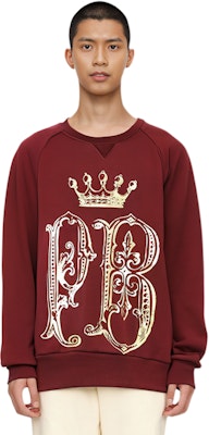 巴尔曼 红金皇冠印花长袖卫衣 HP67241S-A7283-596 Details for 巴尔曼 红金皇冠印花长袖卫衣 HP67241S-A7283-596