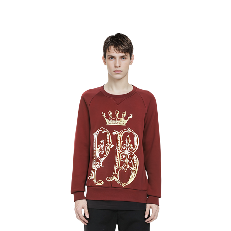 Sizing 巴尔曼 红金皇冠印花长袖卫衣 HP67241S-A7283-596