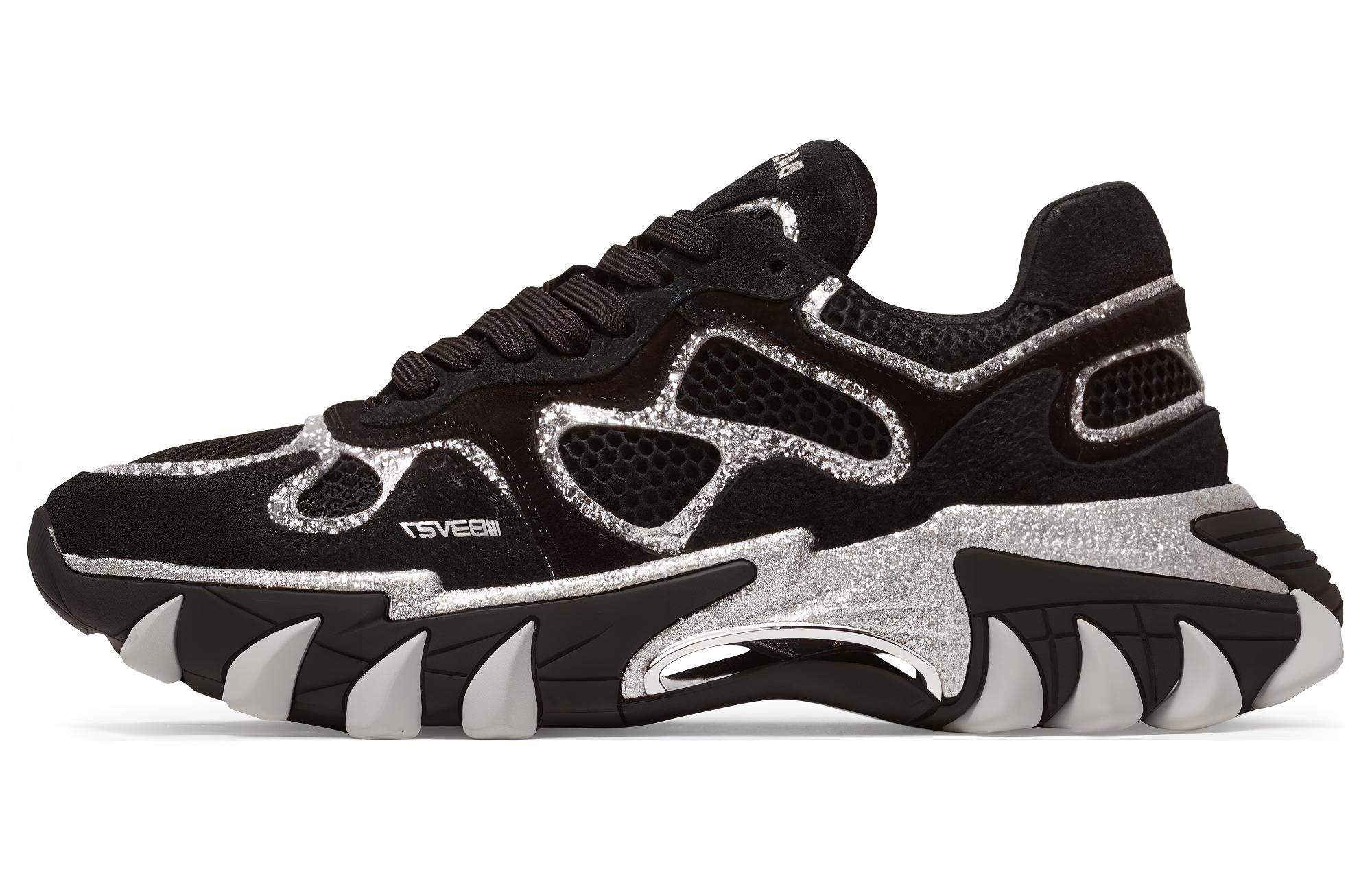 Balmain Round Toe CMFT Low 'Silver'