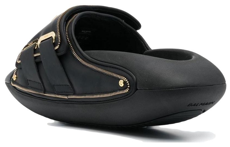 Balmain Slide 'Black Leather' 圖 3