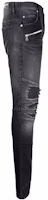 Purchase BALMAIN 修身破壞鈕扣口袋牛仔褲 - 黑色 WH1MG010-146D-0PC