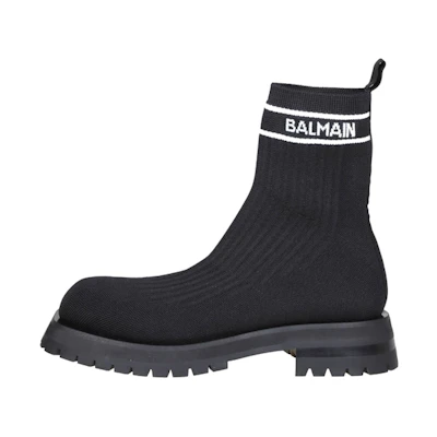 Balmain Slip-On Boots 'Black Logo'