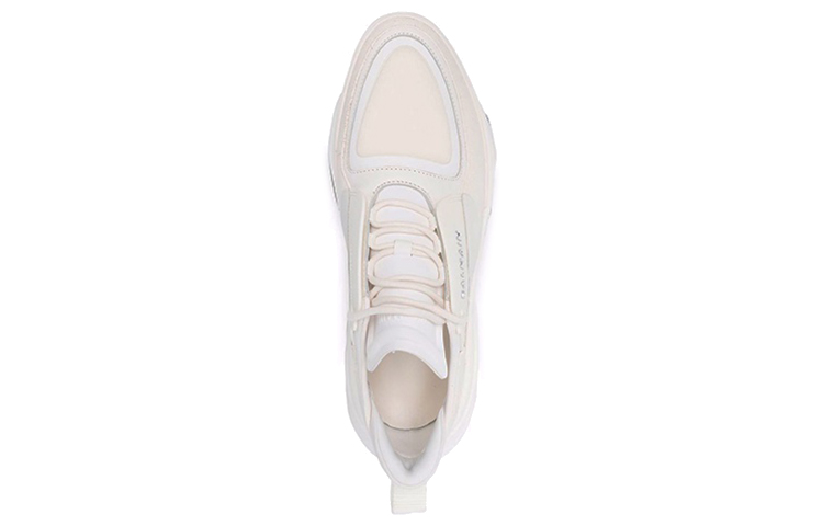 Balmain Smooth Leather and Suede Sneakers 'White' 圖 4