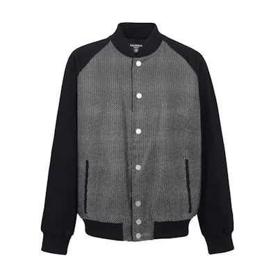 Balmain Solid Single-Breasted Long-Sleeve Jacket Black BH0TF294DD76-EHV