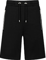 BALMAIN SS21 Black Solid Cotton Drawstring Shorts Casual Wear. VH0OA000-B072-0PA BALMAIN SS21 Black Solid Cotton Drawstring Shorts Casual Wear. VH0OA000-B072-0PA