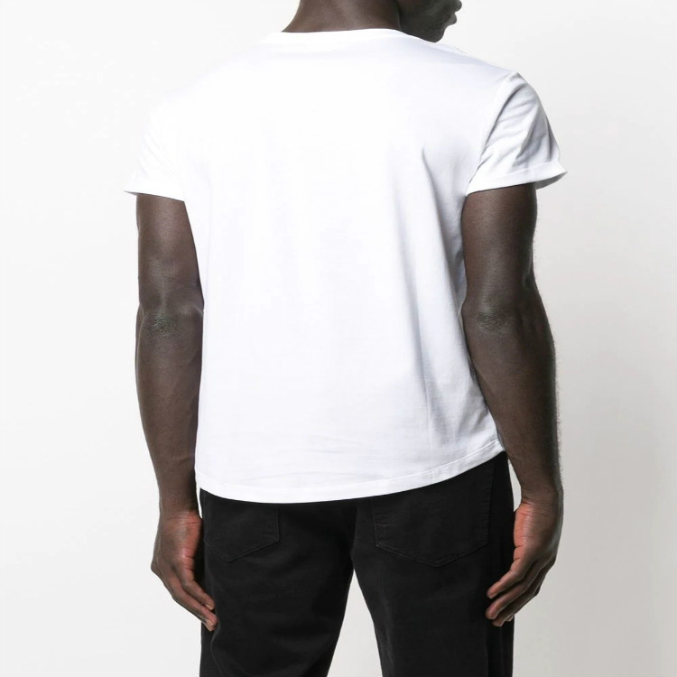 BALMAIN SS21 Coin Print Short Sleeve T-Shirt White Men VH1EF010B030-0FA 圖 5