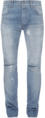 BALMAIN SS21 Jeans Kasual Denim Kapas Biru Distressed. VH1MG000006D-6AA Buy BALMAIN SS21 Jeans Kasual Denim Kapas Biru Distressed. VH1MG000006D-6AA