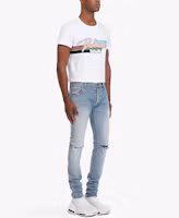 Purchase BALMAIN SS21 仿舊休閒棉質牛仔褲 藍色 VH1MG000006D-6AA