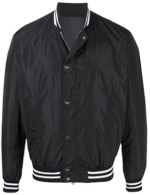 Balmain SS21 Logo Letter Pattern Bomber Jacket Black Style VH0TF002-X137-0PA Buy Balmain SS21 Logo Letter Pattern Bomber Jacket Black Style VH0TF002-X137-0PA