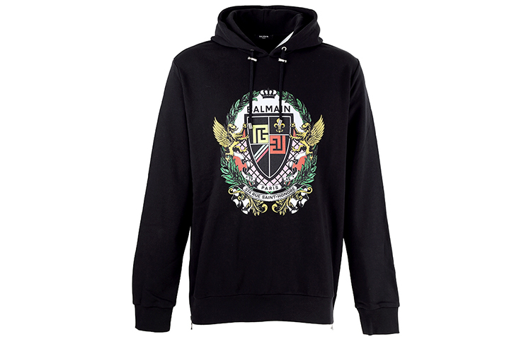 Balmain SS21 Logo Print Sweatshirt Black () VH0JT045-G056-EAH