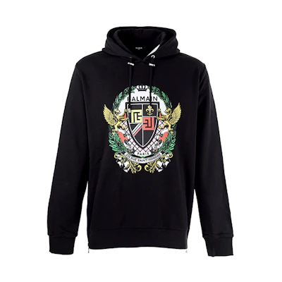 Balmain SS21 Logo Print Sweatshirt Black () VH0JT045-G056-EAH