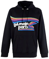 Balmain SS21 Multicolor Paris Logo Hoodie Black () VH1JT000-G017-AAA Balmain SS21 Multicolor Paris Logo Hoodie Black () VH1JT000-G017-AAA
