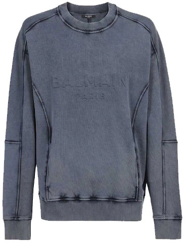 balmain-ss-21-solid-color-letter-long-sleeve-sweatshirt-blue-vh-0-js-010-b003-6-ub