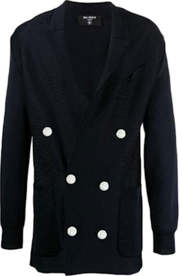 巴尔曼 SS21 纯色双排扣针织西装外套 VH0TH055K005-6UB Buy 巴尔曼 SS21 纯色双排扣针织西装外套 VH0TH055K005-6UB