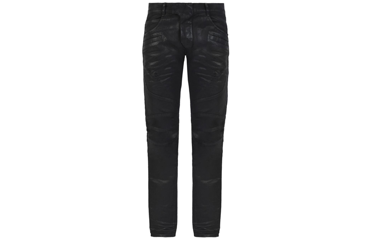 BALMAIN SS21 Washed Skinny Black Jeans Fashion. W6HD504D-309W-176