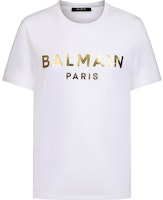 BALMAIN SS21 White Cotton Short Sleeve T-Shirt VH1EF000-B065-0FA BALMAIN SS21 White Cotton Short Sleeve T-Shirt VH1EF000-B065-0FA
