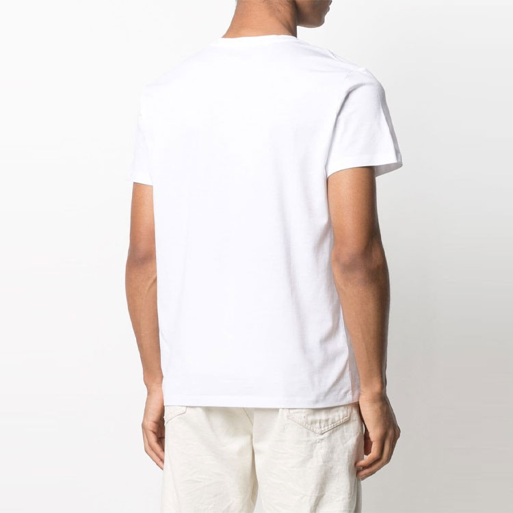 Details for 巴尔曼SS21白色棉质短袖T恤 VH1EF000-B065-0FA