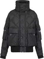 BALMAIN SS22 Black Solid Zip-Up Padded Jacket YH1TP065XC030PA BALMAIN SS22 Black Solid Zip-Up Padded Jacket YH1TP065XC030PA