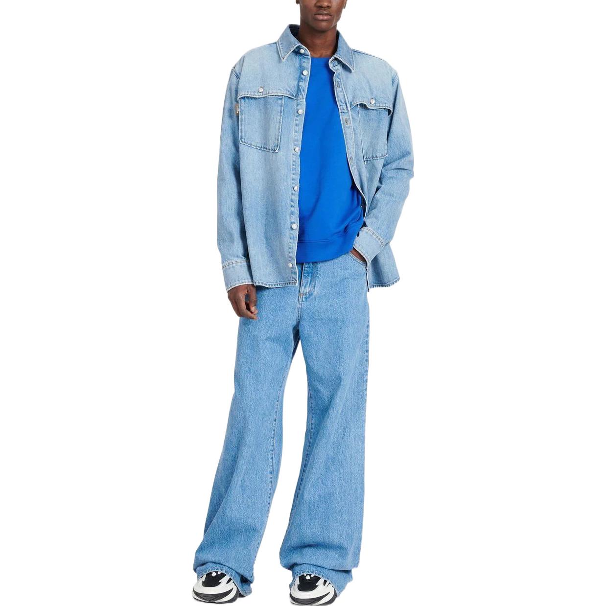 Lookbook BALMAIN SS22 Sweater Crewneck Katun Biru. YH1JS047BB16SDZ