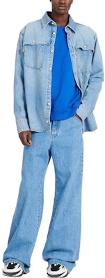 BALMAIN SS22 Sweater Crewneck Katun Biru. YH1JS047BB16SDZ Lookbook BALMAIN SS22 Sweater Crewneck Katun Biru. YH1JS047BB16SDZ