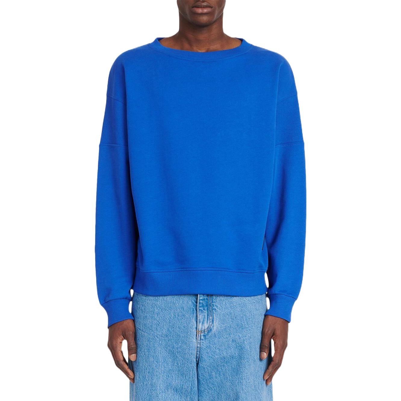 Purchase BALMAIN SS22 Sweater Crewneck Katun Biru. YH1JS047BB16SDZ