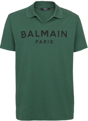 巴尔曼 SS22 绿色徽标印花 Polo 衫. YH1GB005BB65-UDD Buy 巴尔曼 SS22 绿色徽标印花 Polo 衫. YH1GB005BB65-UDD