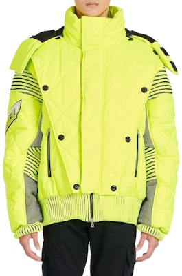 バルマン SS22 ネオングリーン ロゴ キルティング フーディ ジャケット YH1TP070XD001KB Purchase バルマン SS22 ネオングリーン ロゴ キルティング フーディ ジャケット YH1TP070XD001KB