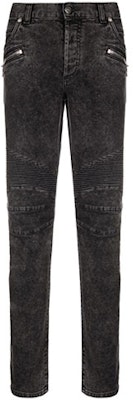 발망 SS22 립드 테이퍼드 그레이 데님 진 XH1MH006DB67-0PC Order 발망 SS22 립드 테이퍼드 그레이 데님 진 XH1MH006DB67-0PC