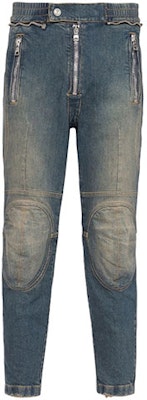 巴尔曼 SS22 蓝色弹力腰带双色紧身牛仔裤 YH1MI013DC396FC Order 巴尔曼 SS22 蓝色弹力腰带双色紧身牛仔裤 YH1MI013DC396FC