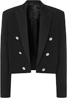 Balmain SS22 Black Double-Breasted Long Sleeve Jacket XH1SC081MB010PA Balmain SS22 Black Double-Breasted Long Sleeve Jacket XH1SC081MB010PA