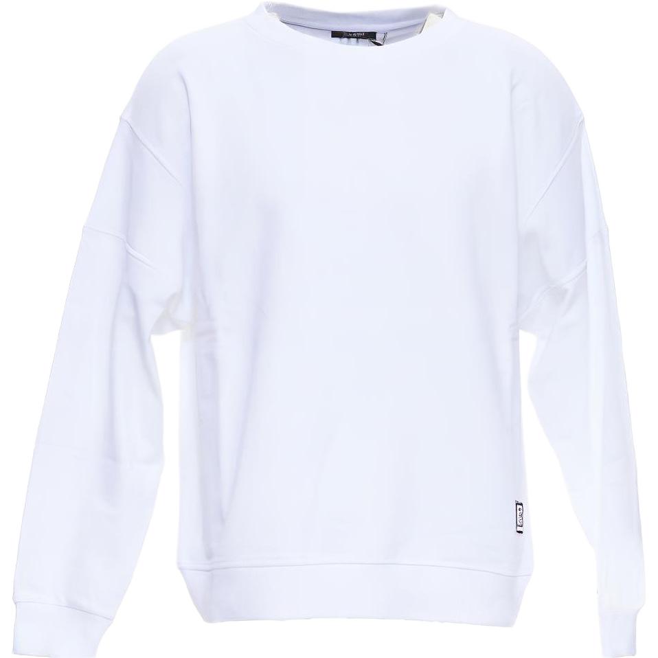 Balmain SS22 Casual Minimalist Crewneck Sweatshirt White JS047BB16-GAB
