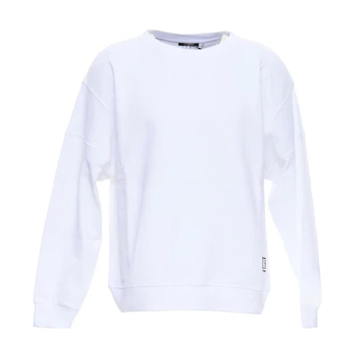 Balmain SS22 Casual Minimalist Crewneck Sweatshirt White JS047BB16-GAB