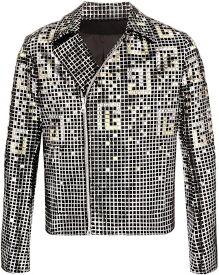 Balmain SS22 Classic Pattern Zip Jacket Multi-Color XH1TD175PB11EBN Buy Balmain SS22 Classic Pattern Zip Jacket Multi-Color XH1TD175PB11EBN