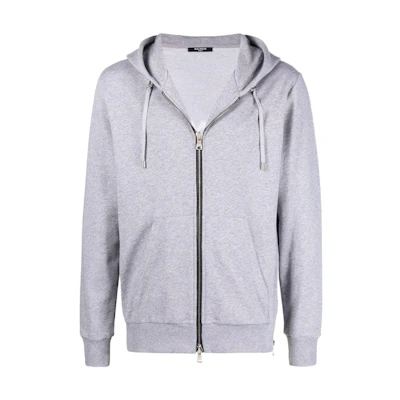 Balmain SS22 Hoodie with Embossed Back Logo XH1JR010BB209UB
