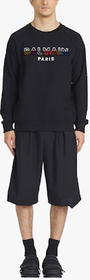 巴尔曼 SS22 标志性圆领套头卫衣 黑色 XH1JS004BB26EAH Shop 巴尔曼 SS22 标志性圆领套头卫衣 黑色 XH1JS004BB26EAH