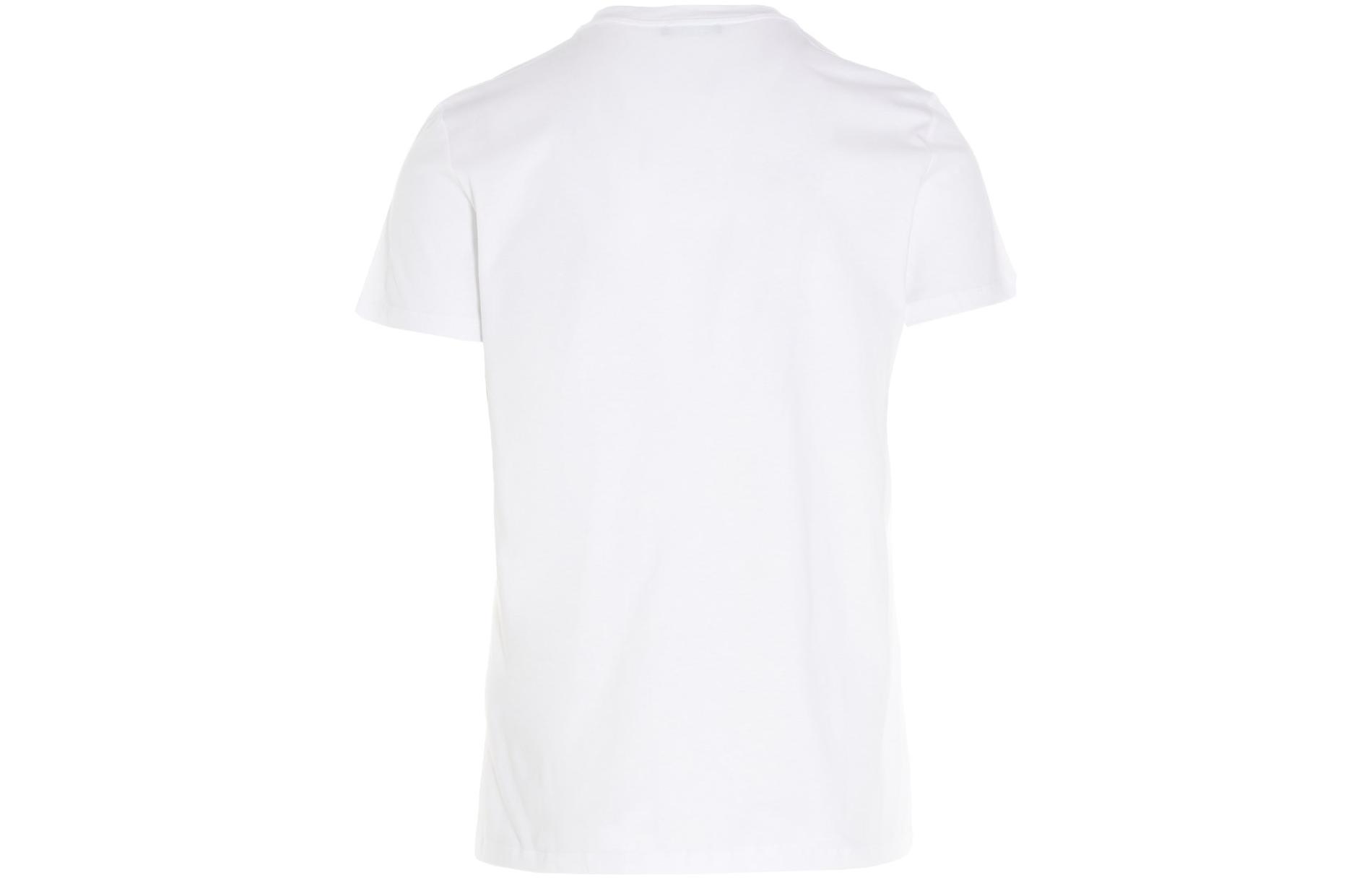 Lookbook BALMAIN SS22 標誌短袖圓領T恤 白色 XH0EF000BB04-GAB