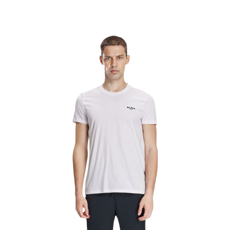 Details for BALMAIN SS22 標誌短袖圓領T恤 白色 XH0EF000BB04-GAB