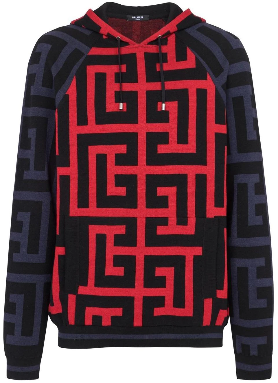 balmain-ss-22-logo-print-drawstring-hoodie-blue-red-yh-1-jr-071-kc-42-egd