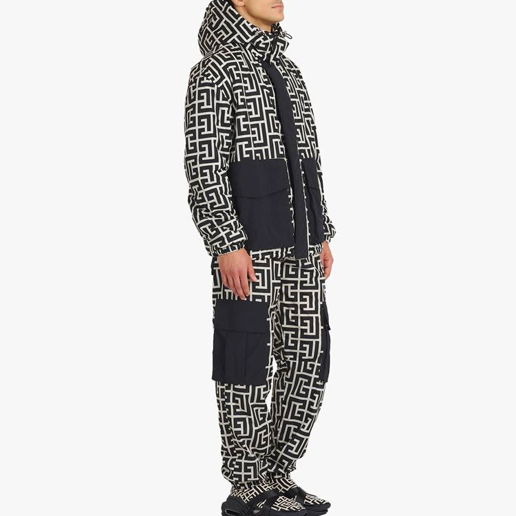 Purchase BALMAIN SS22 Jaket Berhud Corak Hitam XH1TI045XB33-GFE