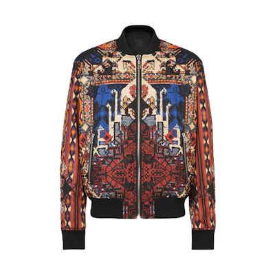 Balmain SS22 Reversible Nylon Bomber Jacket Men’s Multicolor XH1TF071XB67-AAA