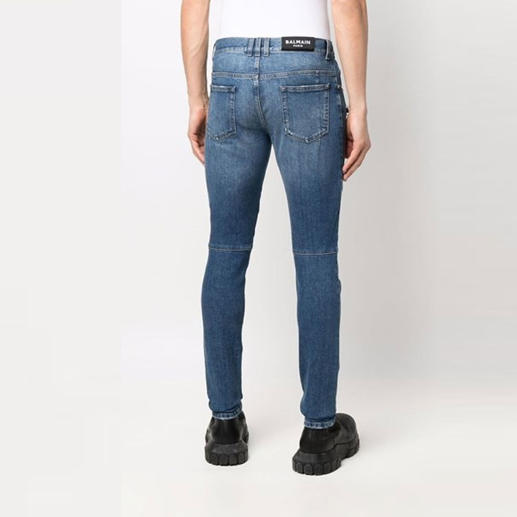 Details for 발망 SS22 슬림핏 솔리드 컬러 청바지 블루 XH1MG005-DB68-6FF