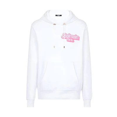 Balmain SS22 Solid Color Crewneck Sweatshirt White XH2JR002BB40-GHP