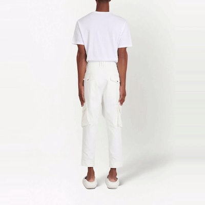 バルマン SS22 テーパード カーゴ デニムパンツ ホワイト メンズ XH0MH105DC10-0FA Shop バルマン SS22 テーパード カーゴ デニムパンツ ホワイト メンズ XH0MH105DC10-0FA